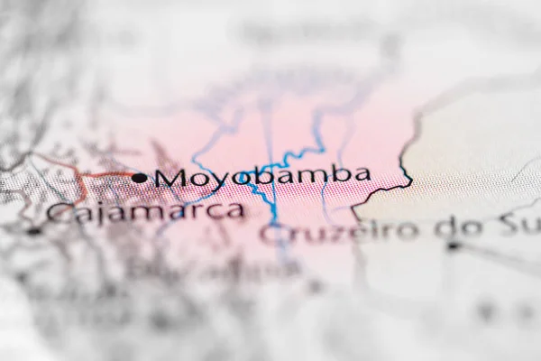 Moyobamba Perú Mapa — Foto de Stock