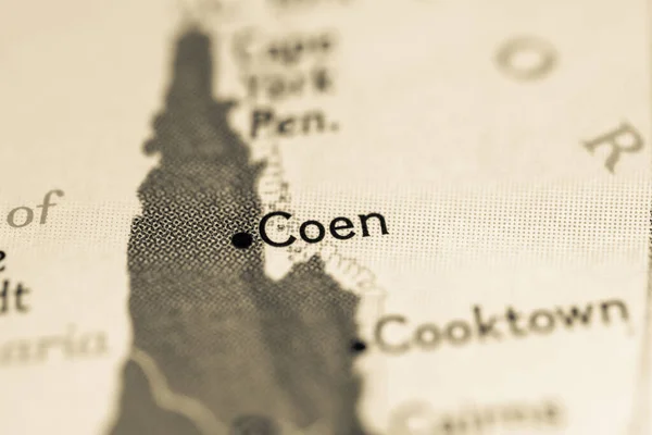 Coen, Australia on the map