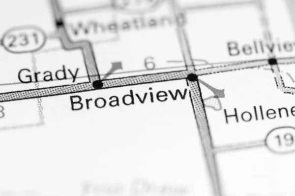 Broadview Nuovo Messico Stati Uniti Una Mappa — Foto Stock