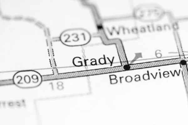 Grady New Mexico Usa Map — 스톡 사진