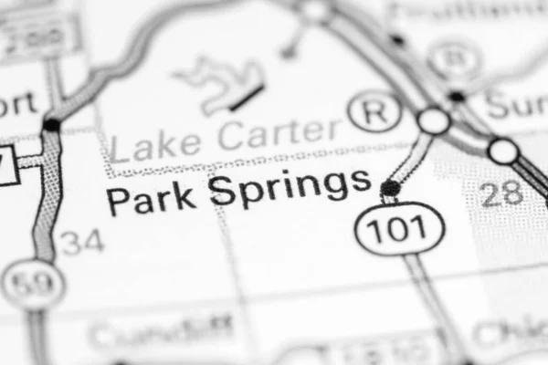 Park Springs Texas Usa Map — Stock Photo, Image