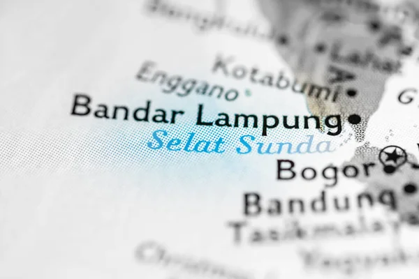 Lampung Indonesië Kaart — Stockfoto