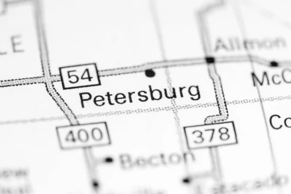 Petersburg Texas Usa Map — 스톡 사진