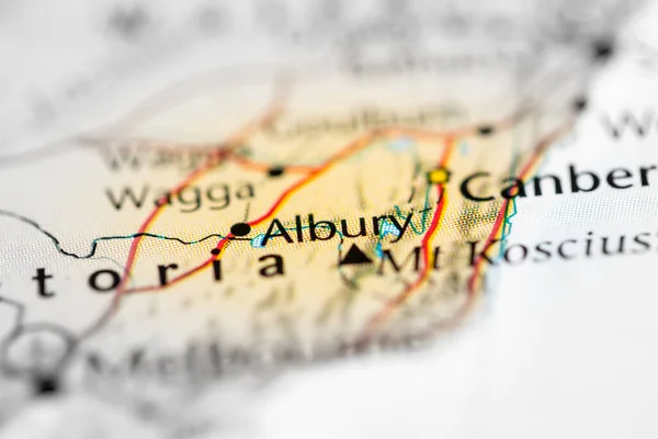 Albury Australia Map — Stock Photo, Image