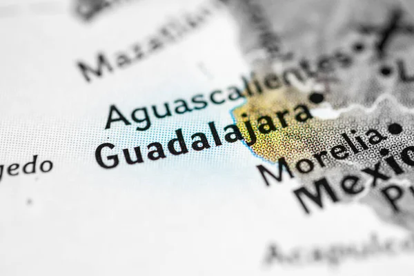 Guadalajara, Mexico on the map