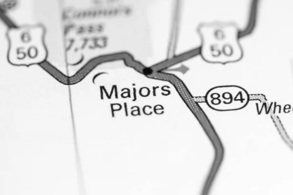 Majors Place Nevada Usa Map — 스톡 사진
