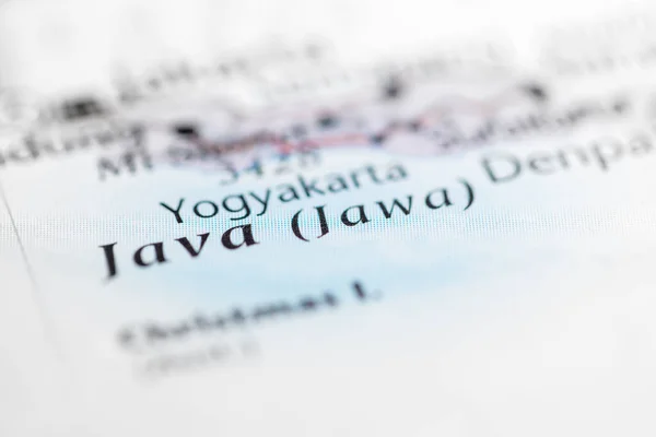 Java Indonesien Kartan — Stockfoto