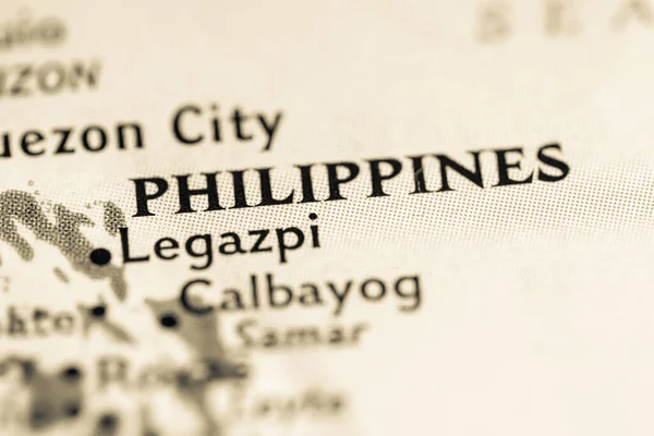 Philippines Sur Carte — Photo