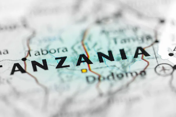 Tanzania Mapa — Foto de Stock