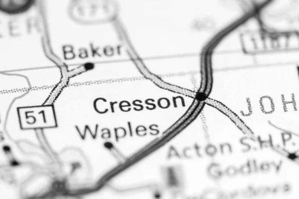 Cresson Texas Usa Map — Stok fotoğraf
