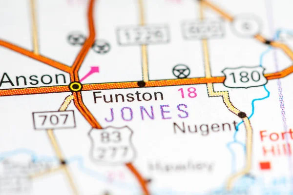 Funston Texas Usa Mapě — Stock fotografie