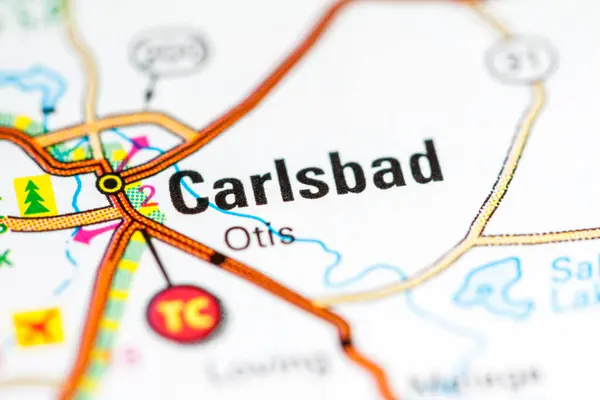 Carlsbad New Mexico Usa Map — 스톡 사진