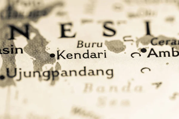 Kendari, Indonesia on the map