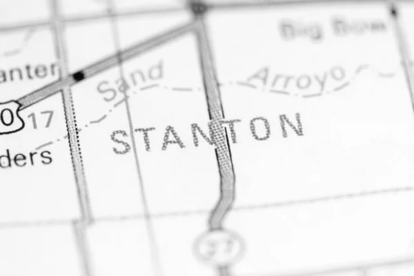 Stanton Kansas Eeuu Mapa —  Fotos de Stock