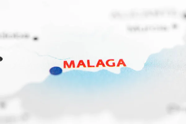 Málaga España Mapa — Foto de Stock