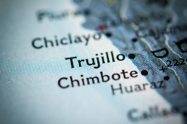 Trujillo Peru Haritada — Stok fotoğraf