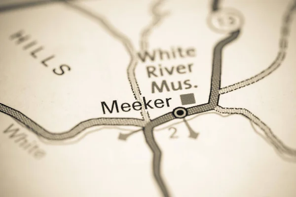 Meeker Colorado Eeuu Mapa —  Fotos de Stock