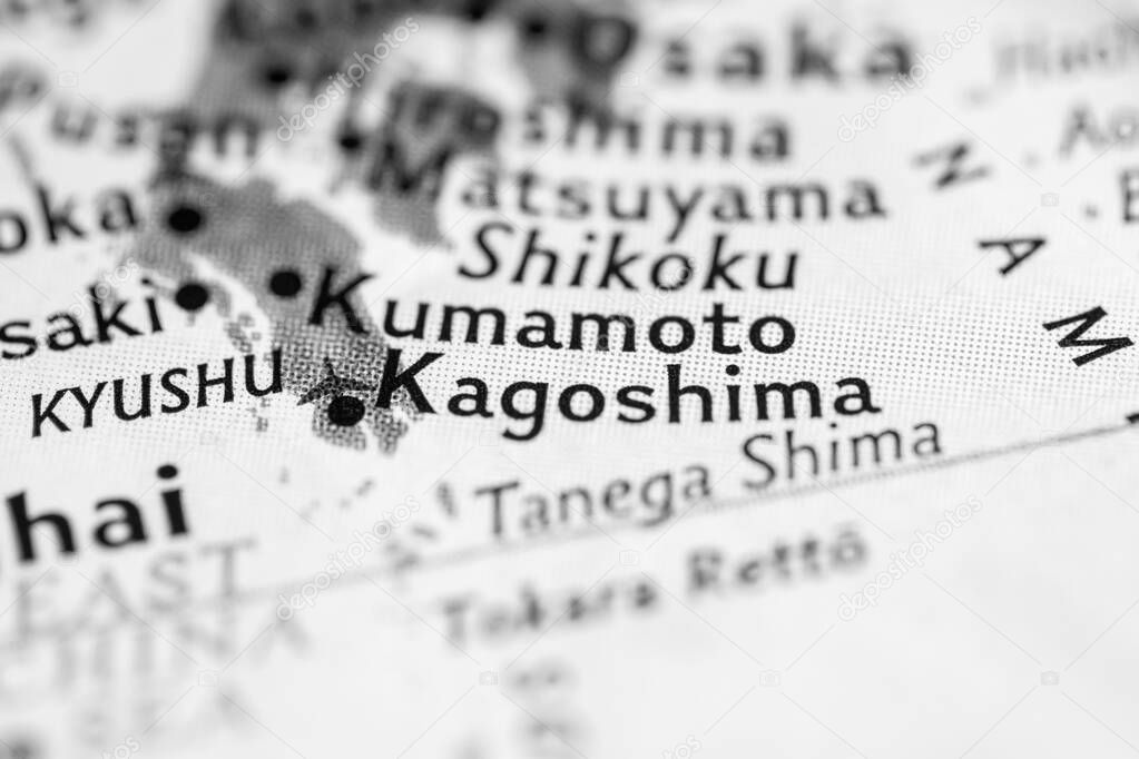 Kagoshima, Japan on the map