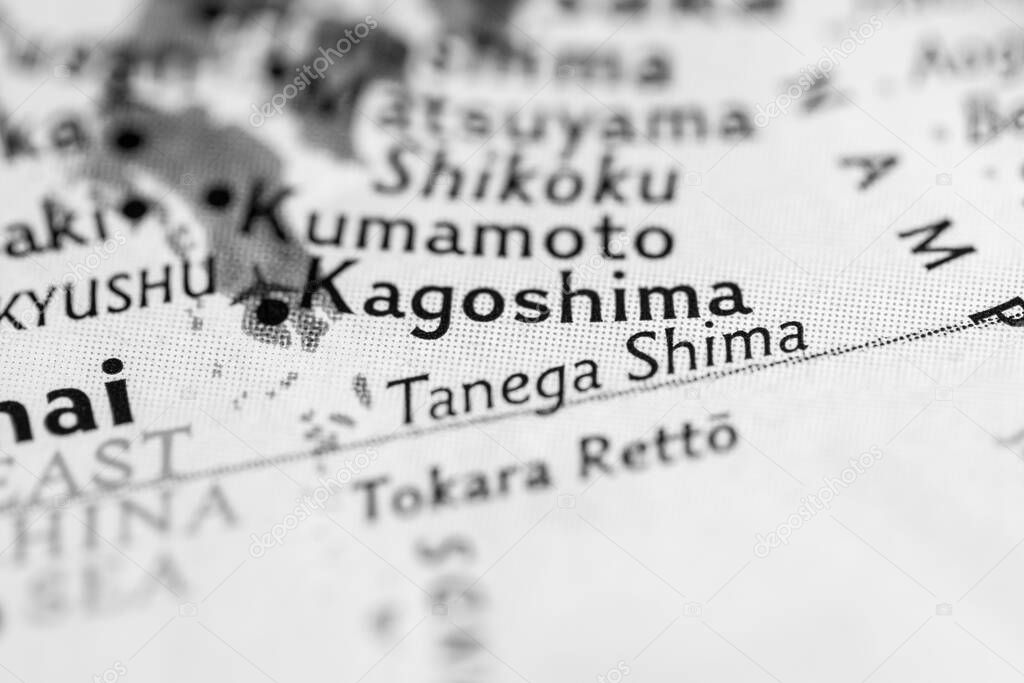 Tanega Shima, Japan on the map