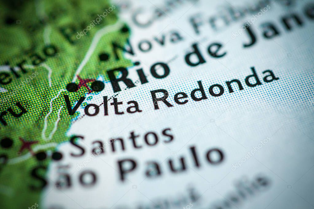 Volta Redonda, Brazil on the map