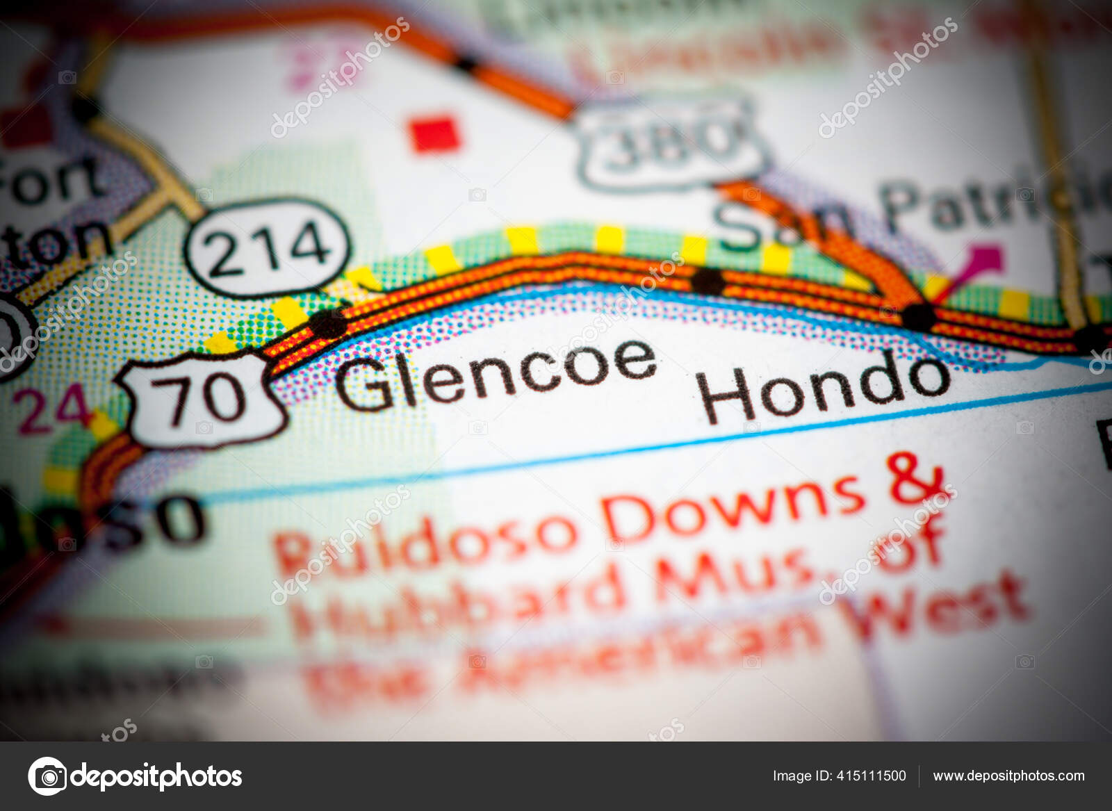 Glencoe New Mexico Usa Map Stock Photo by ©aliceinwonderland2020 415111500
