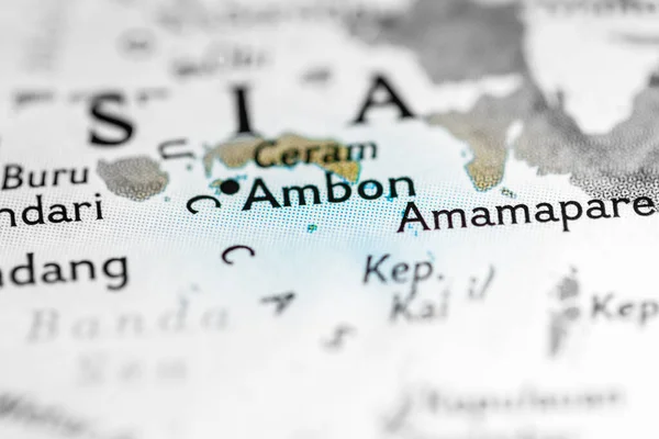 Ambon, Indonesia on the map