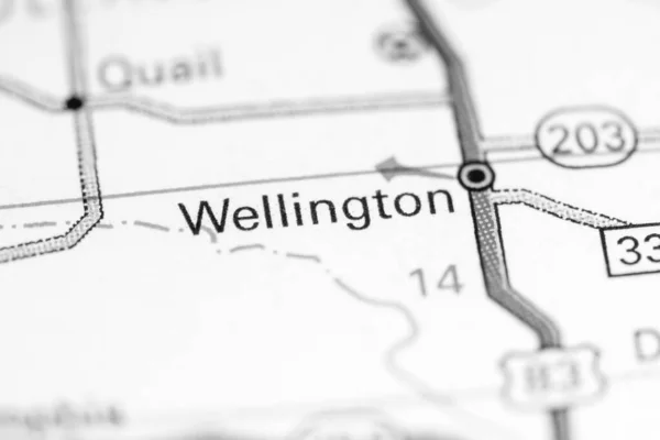 Wellington Texas Eua Sobre Mapa — Fotografia de Stock