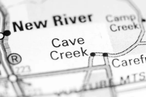 Στο Σπήλαιο Αριζόνα Usa Ένα Χάρτη — Φωτογραφία Αρχείου