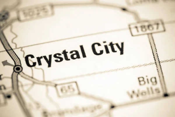 Crystal City Texas Eeuu Mapa — Foto de Stock