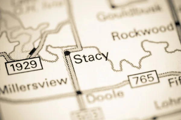 Stacy Texas Stati Uniti Una Mappa — Foto Stock