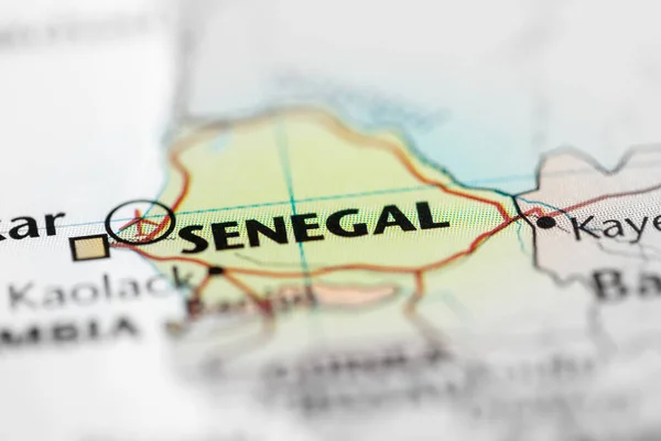 Senegal Mapa — Foto de Stock