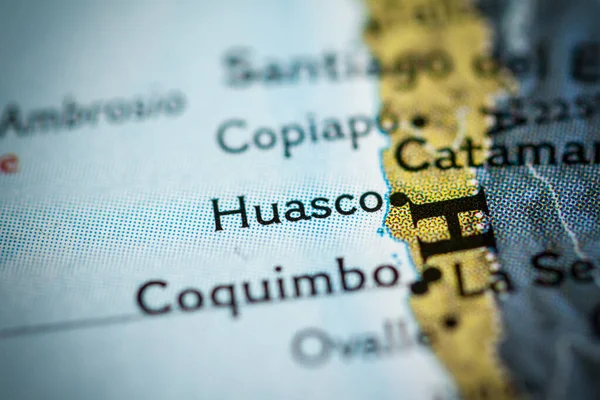 Huasco Chile Mapa — Foto de Stock