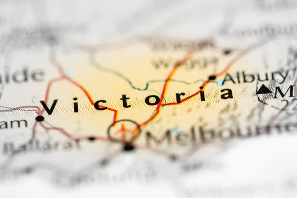 Victoria. Australia on the map