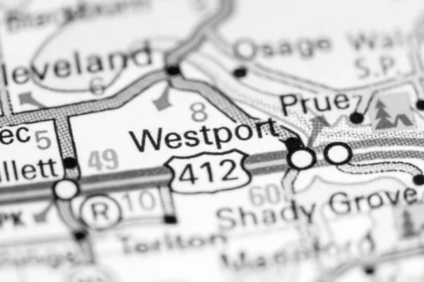 Westport Oklahoma Usa Map — 스톡 사진