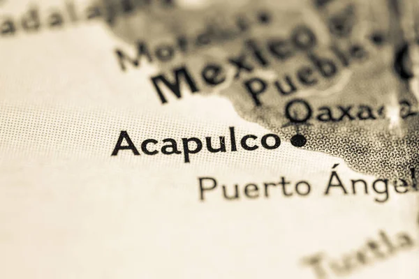 Acapulco, Mexico on the map