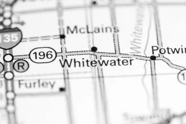 Whitewater Kansas Eeuu Mapa —  Fotos de Stock