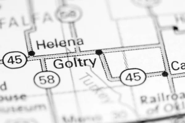 Goltry Oklahoma Usa Map — Stock Photo, Image