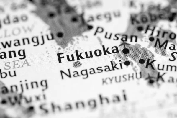 Fukuoka, Japan on the map