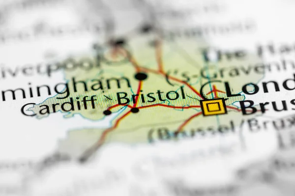Bristol. United Kingdom on the map