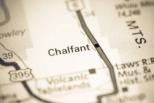 Chalfant Californië Usa Een Kaart — Stockfoto