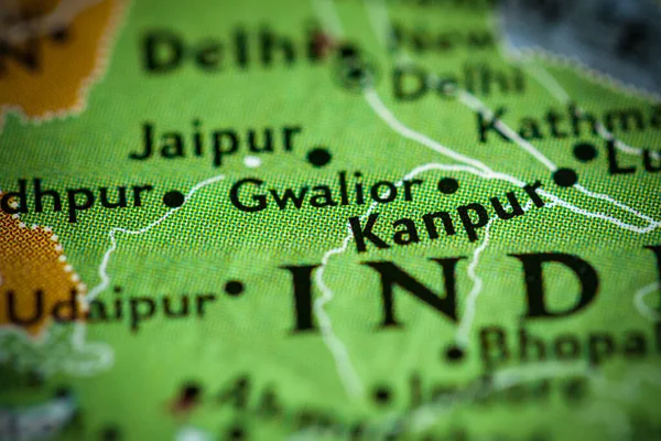 Gwalior India Mapa — Foto de Stock
