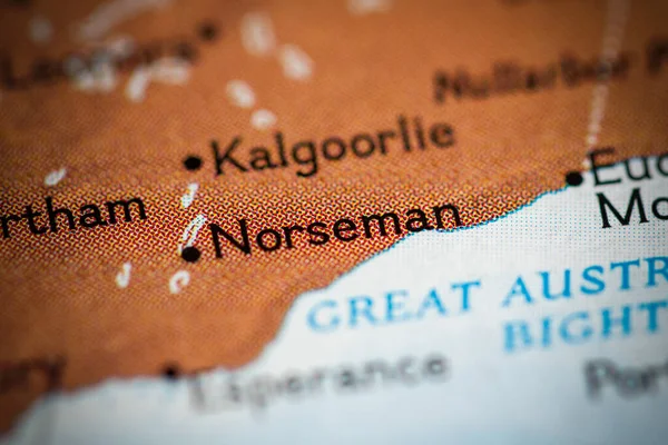 Norseman, Australia on the map