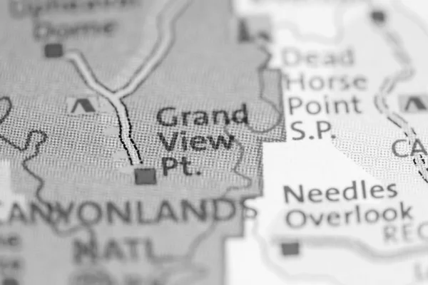 Grand View Utah Eeuu Mapa — Foto de Stock