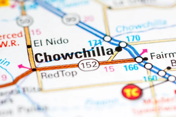 Chowchilla Californië Usa Een Kaart — Stockfoto