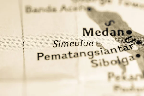 Simeulue, Indonesia on the map