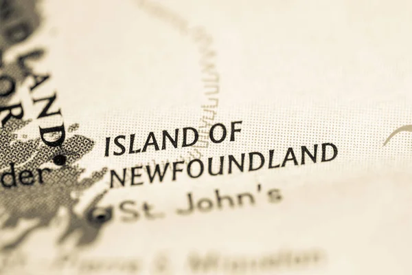Isla Terranova Canadá Mapa — Foto de Stock