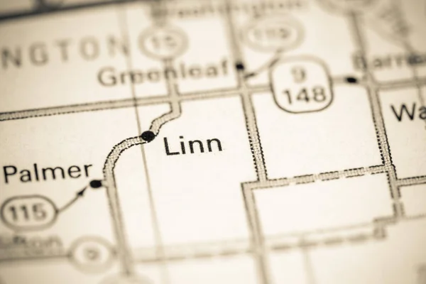 Linn Kansas Eeuu Mapa —  Fotos de Stock