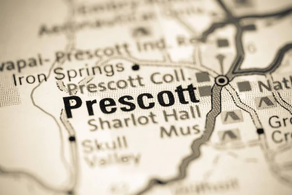 Prescott Arizona Usa Map — Stock Photo, Image