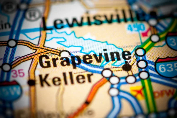 Grapevine Texas Eeuu Mapa — Foto de Stock