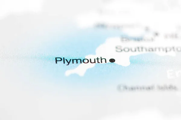 Plymouth. United Kingdom on the map